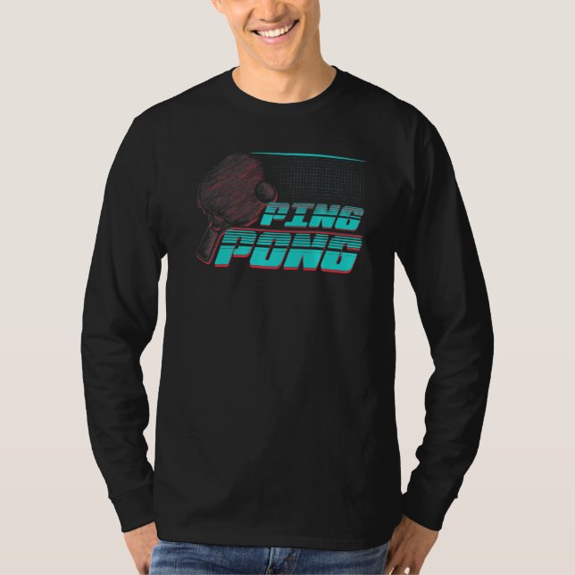Camiseta Ping Pong Grunge Game Balls Tablas Tenis (Anverso)