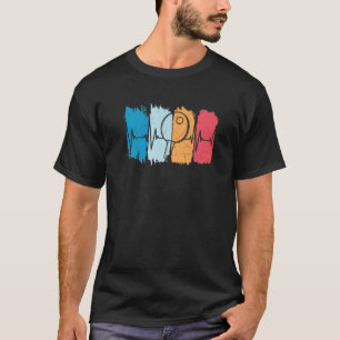 Camiseta Ping Pong Heartbeat Gracioso Jugador de tenis de m