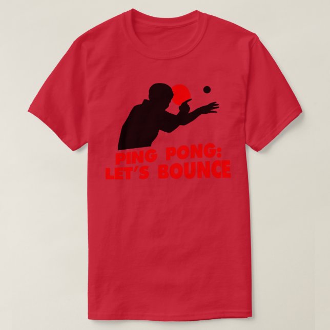 Camiseta Ping Pong Lets Bass red (Diseño del anverso)