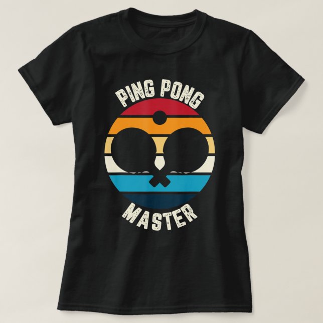 Camiseta Ping Pong Master Table Tennis  (Diseño del anverso)