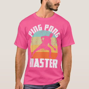 Camiseta Ping Pong Master Table Tennis Player Vintage P