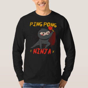 Camiseta Ping Pong Ninja Jugador de tenis Paddle Sport