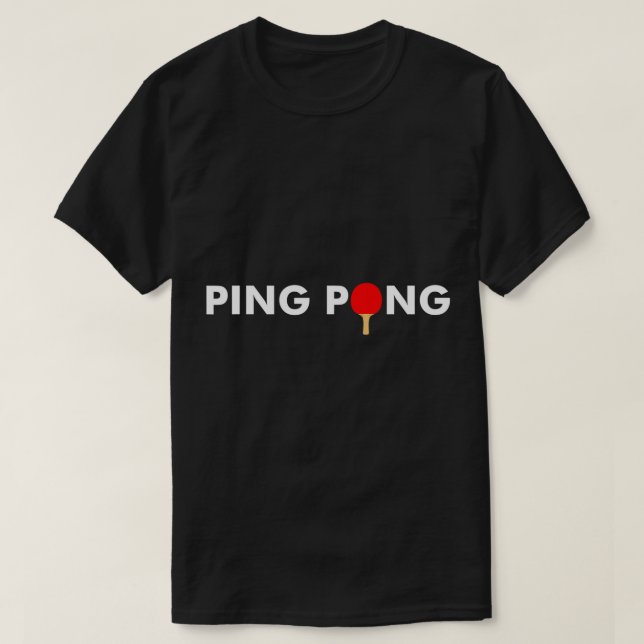 Camiseta Ping Pong Paddle para el tenis de mesa (Diseño del anverso)