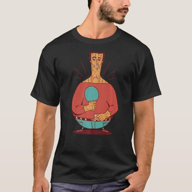 Camiseta Ping Pong Paddle Set Mesa Racket Ping P (Anverso)