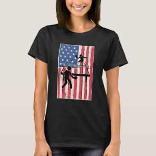 Camiseta Ping pong para hombres ping pong bandera americana