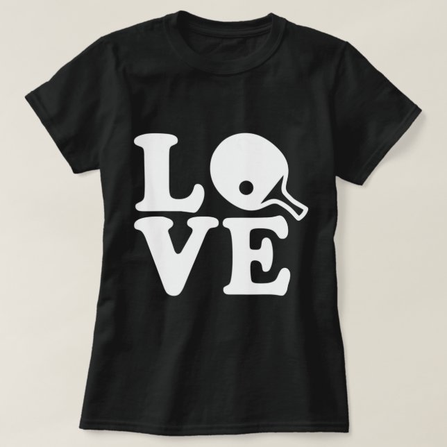 Camiseta Ping pong ping pong tenis amor (Diseño del anverso)