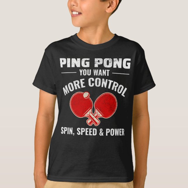 Camiseta Ping Pong Player Table Tennis (Anverso)