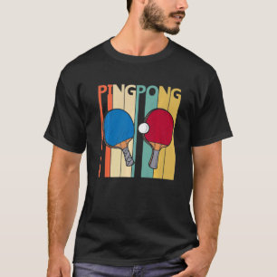 Camiseta Ping Pong Retro Para Hombres Ping Pong Para Niños 