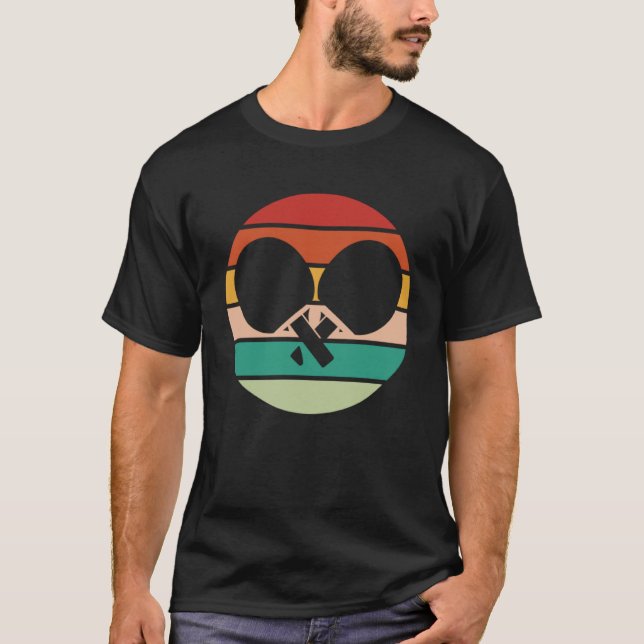 Camiseta Ping Pong Retro Sunset Table Tensi (Anverso)