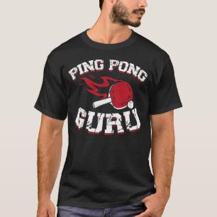 Camiseta Ping Pong Table Tennis Ping Pong Guru Paddle