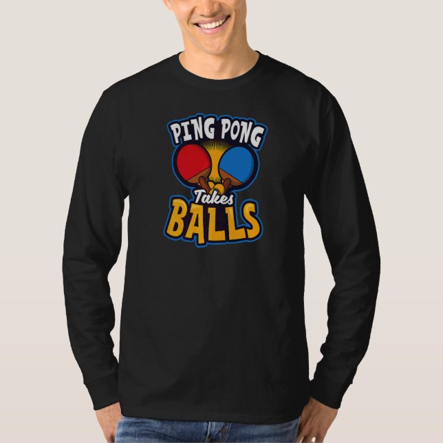 Camiseta Ping Pong Toma Bolas Mesa Tenis (Anverso)