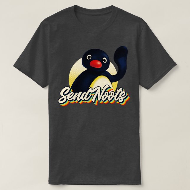 Camiseta Pingu envía notas 1 (Diseño del anverso)