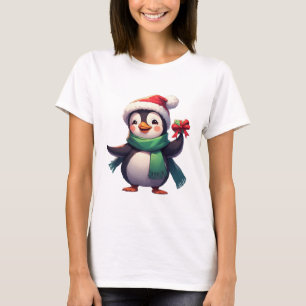 Camiseta Pingüino Adorable Vestido para Navidad