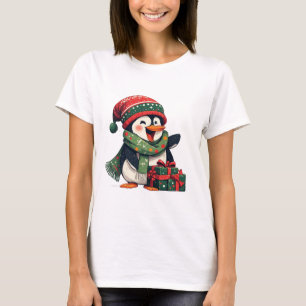 Camiseta Pingüino Adorable Vestido para Navidad