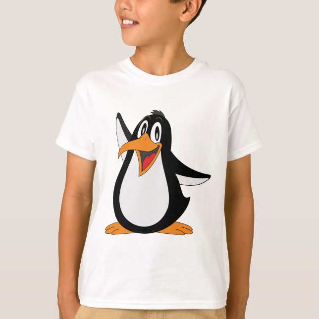 Camiseta pingüino, animal, lindo (Anverso)
