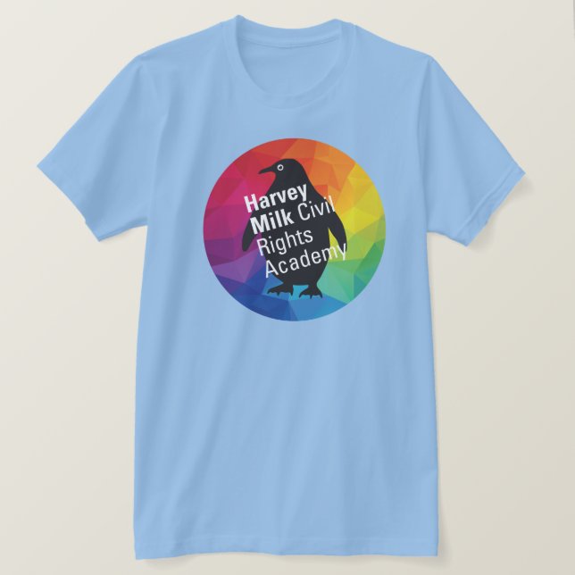 Camiseta pingüino arcoiris - Básica para adultos (Anverso del diseño)