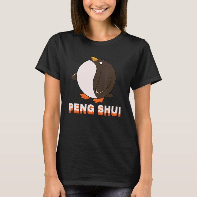 Camiseta Pingüino asiático Peng Shui Zookeeper Zoólogo (Anverso)