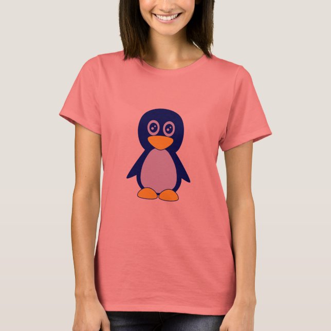 Camiseta Pingüino azul marino (Anverso)