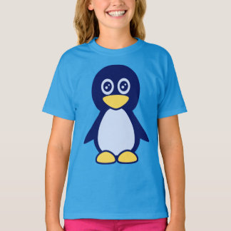 Camiseta Pingüino Azul Pequeño