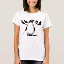 Pingüino blanco y negro