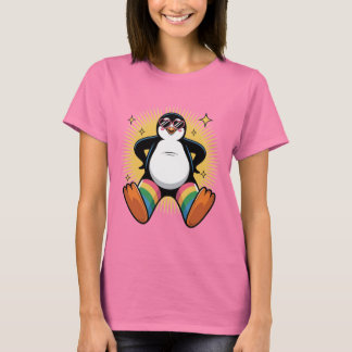 Camiseta Pingüino Caprichoso Caricatura