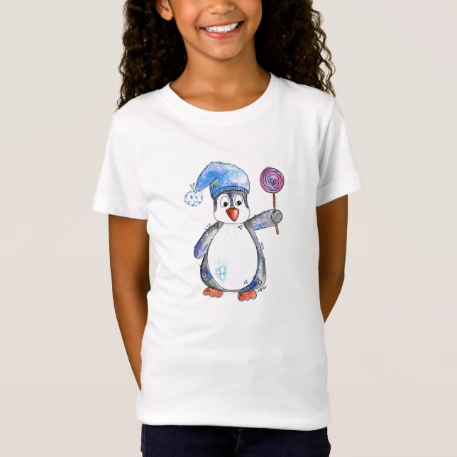 Camiseta Pingüino caprichoso y chiflado (Anverso)