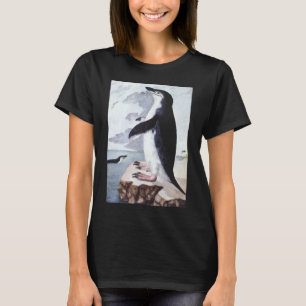 Camiseta Pingüino Chinstrap vintage, aves de la Antártida
