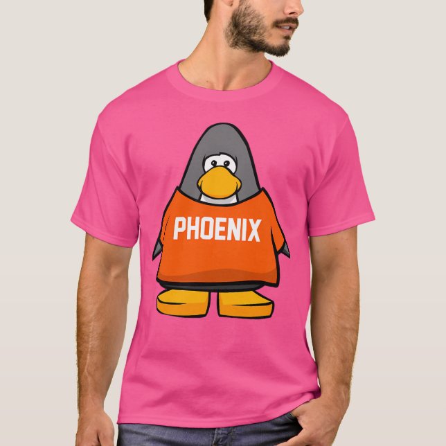 Camiseta Pingüino Club - Funny del Baloncesto Phoenix Suns (Anverso)