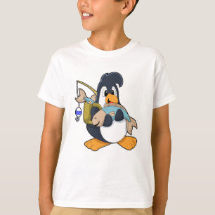 Camiseta Pingüino como anglopardo con pescado