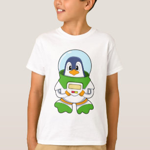 Camiseta Pingüino como astronauta con disfraz