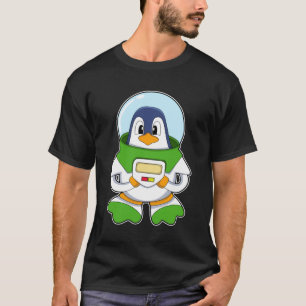 Camiseta Pingüino como astronauta con disfraz