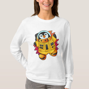 Camiseta Pingüino como astronauta en traje