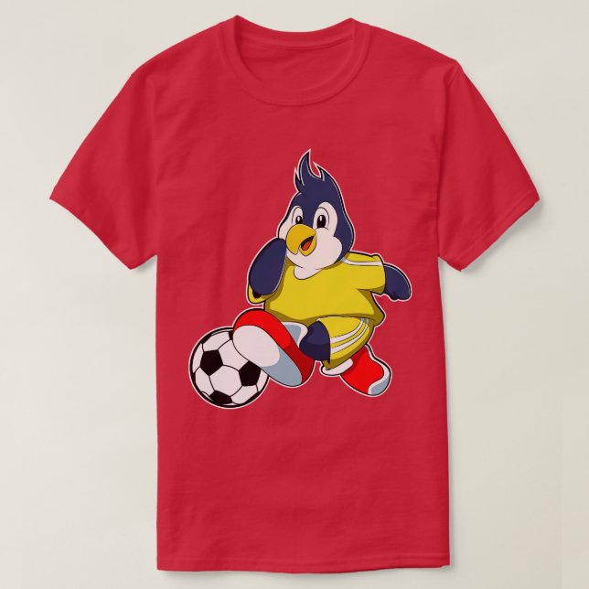 Camiseta Pingüino como jugador con bola 3 (Diseño del anverso)