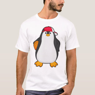 Camiseta Pingüino como jugador de baloncesto con baloncesto