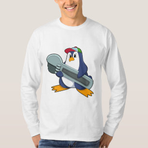 Camiseta Pingüino como Mecáhaico con Herramienta