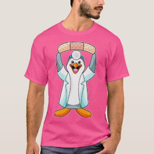 Camiseta Pingüino como Médica con yeso