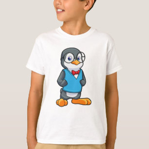 Camiseta Pingüino como nervioso con gafas