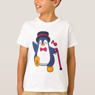 Camiseta Pingüino como novio con corbata