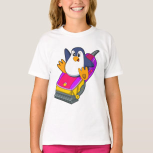 Camiseta Pingüino como peluquero con Razor