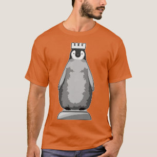 Camiseta Pingüino como pieza de ajedrez Rey