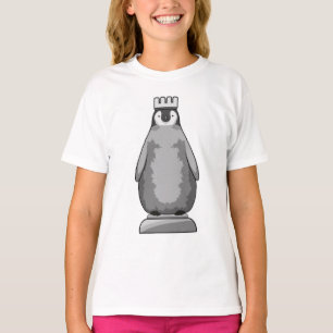 Camiseta Pingüino como pieza de ajedrez Rey