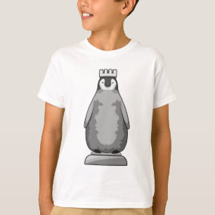 Camiseta Pingüino como pieza de ajedrez Rey