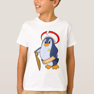 Camiseta Pingüino como pirata con Gorra