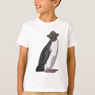 Camiseta Pingüino como pirata con Gorra