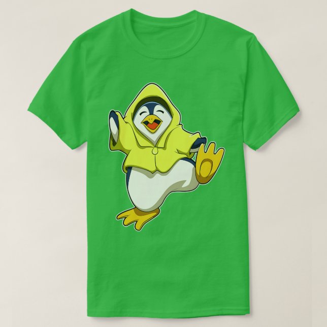 Camiseta Pingüino con abrigo (Diseño del anverso)