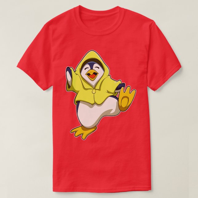 Camiseta Pingüino con abrigo (Diseño del anverso)