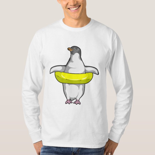 Camiseta Pingüino con anillo de natación (Anverso)