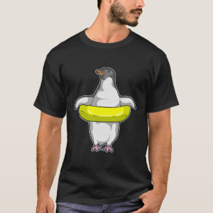 Camiseta Pingüino con anillo de natación