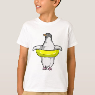 Camiseta Pingüino con anillo de natación