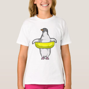 Camiseta Pingüino con anillo de natación